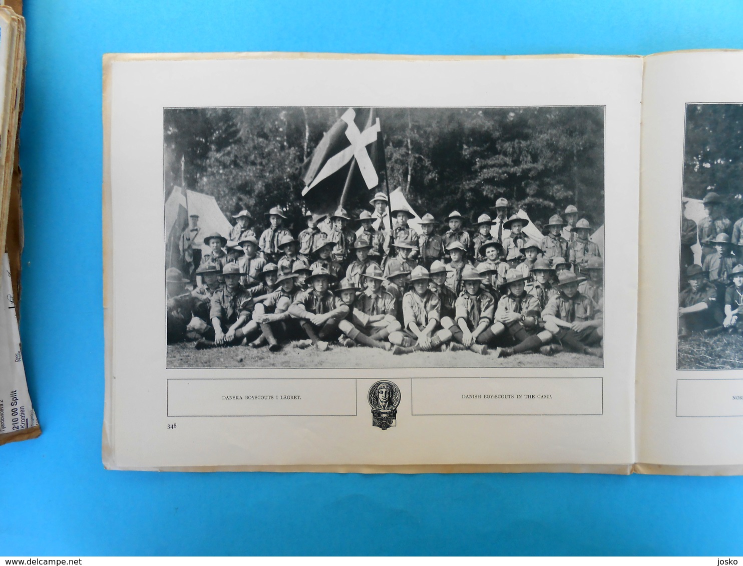 OLYMPIC BOY SCOUTS on OLYMPIC GAMES 1912 STOCKHOLM - orig. vintage programme issued 1912.y * scouting scout scoutisme