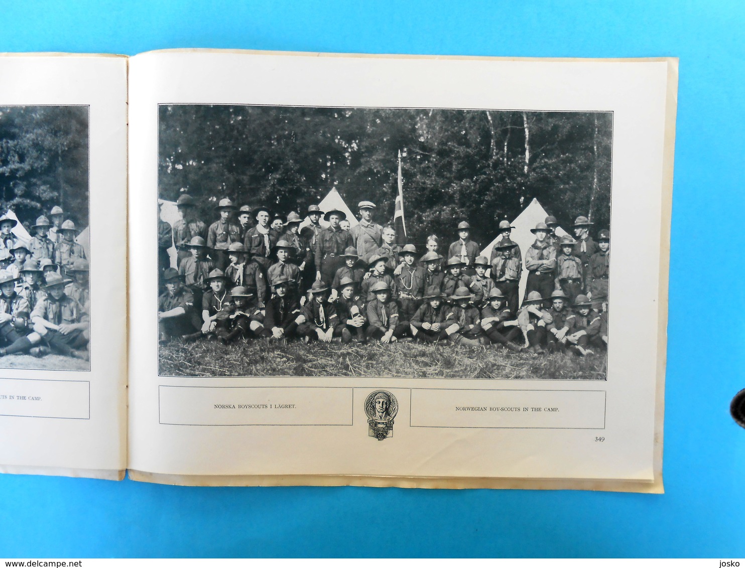 OLYMPIC BOY SCOUTS on OLYMPIC GAMES 1912 STOCKHOLM - orig. vintage programme issued 1912.y * scouting scout scoutisme