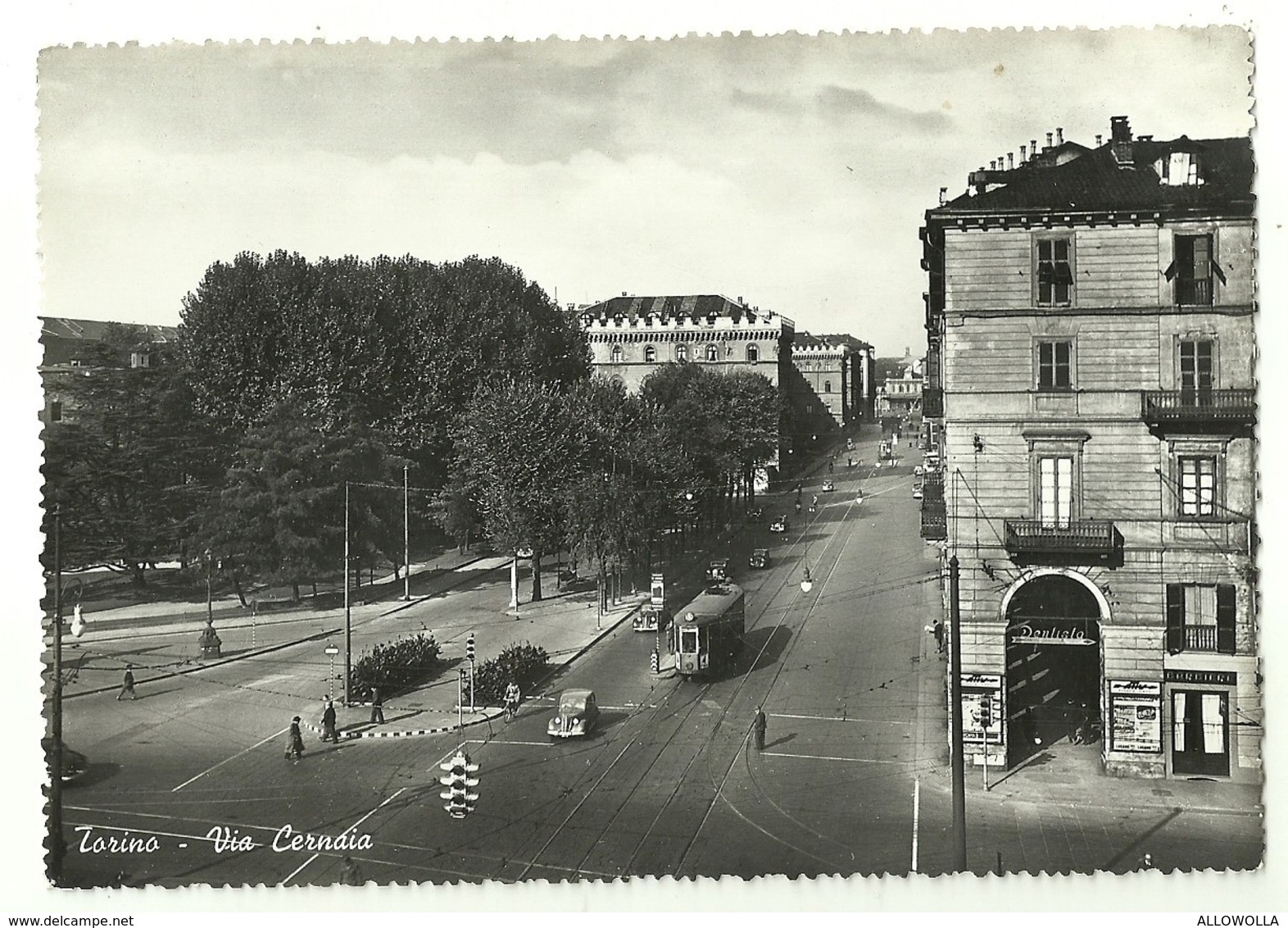 2892 "TORINO-VIA CERNAIA-TRAM-FIAT 508" CART. POST. ORIGIN.  SPED. - Altri & Non Classificati