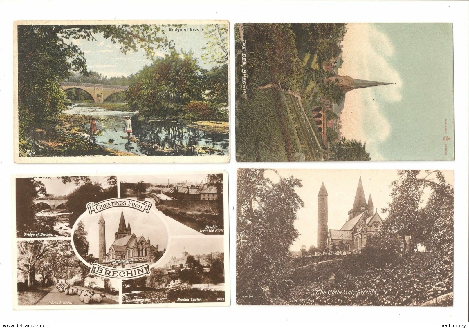 FOUR OLD POSTCARDS OF BRECHIN ANGUS SCOTLAND - Angus