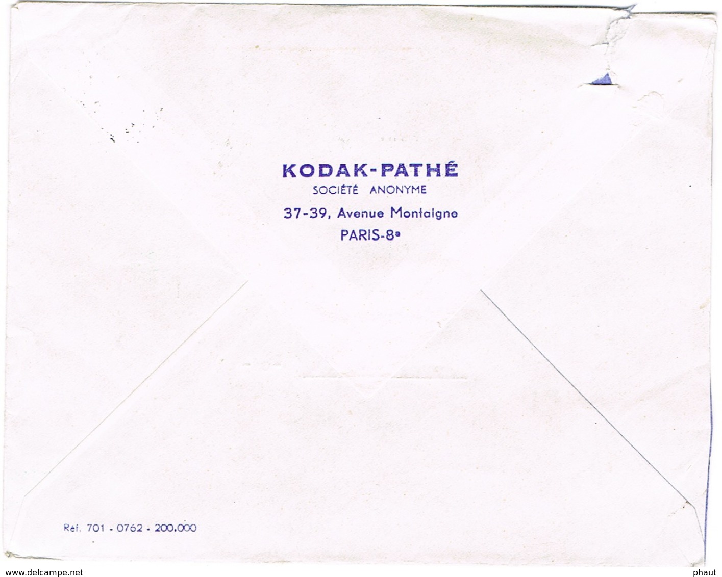 AFFRANCHISSEMENT TARIF EXPRESS POUR LA FRANCE KODAK PATHE PARIS - 1961-....