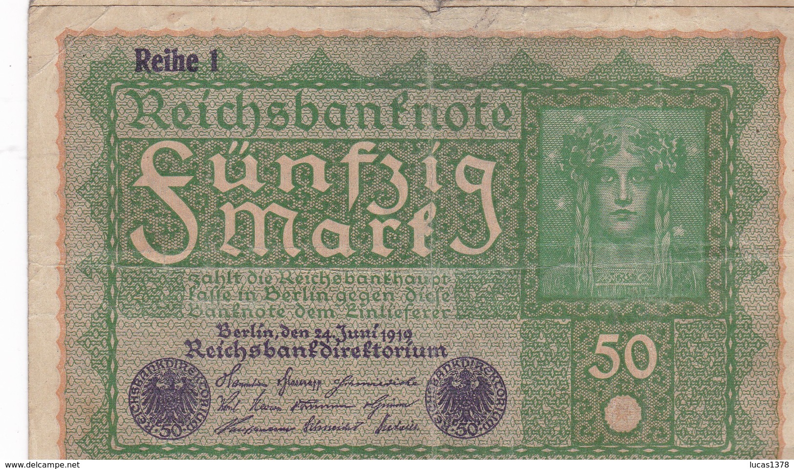 ALLEMAGNE 50 MARK / 1919 - 50 Mark