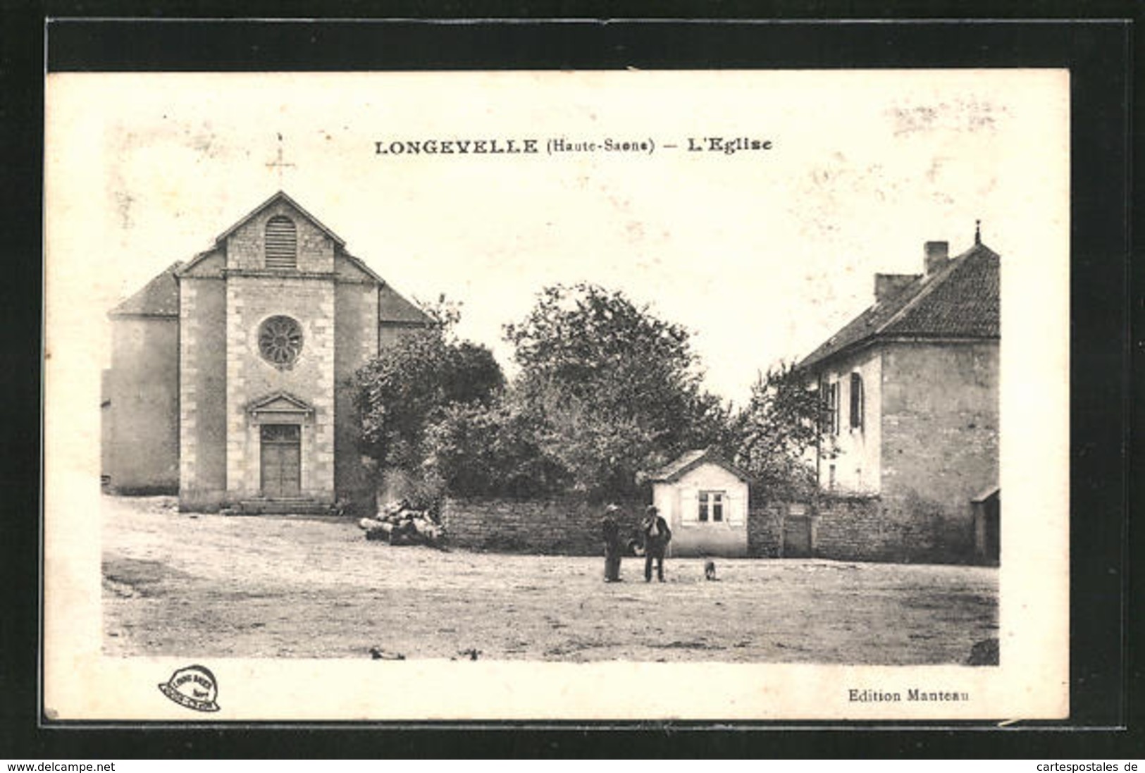 CPA Longevelle, L`Eglise, Partie Avec L'Église - Autres & Non Classés