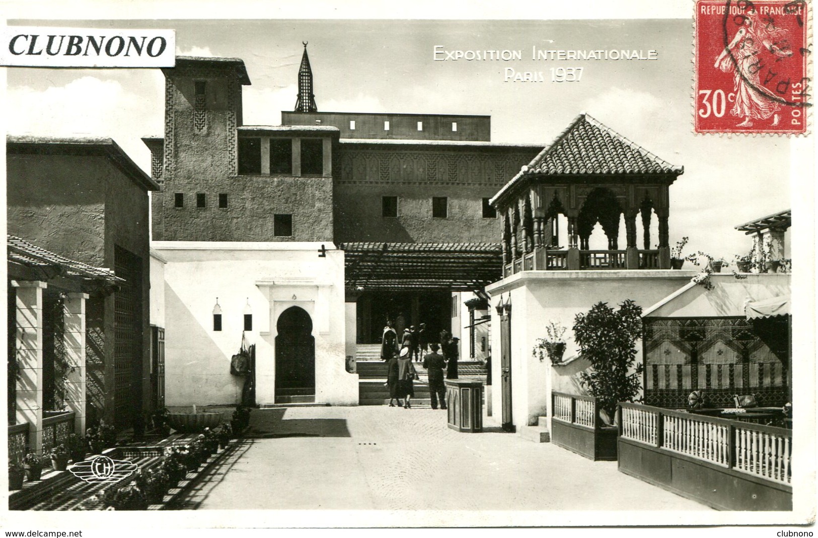 CPA - PARIS - EXPO INT. 1937 -  FRANCE D'OUTRE-MER - MAROC (CARTE GLACEE) - Expositions