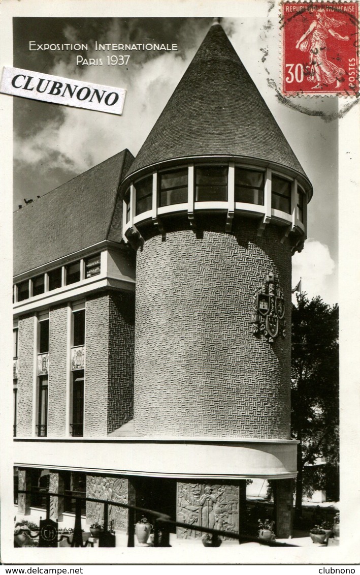 CPA - PARIS - EXPO INT. 1937 -  CENTRE REGIONAL - NIVERNAIS-BERRY (CARTE GLACEE) - Expositions