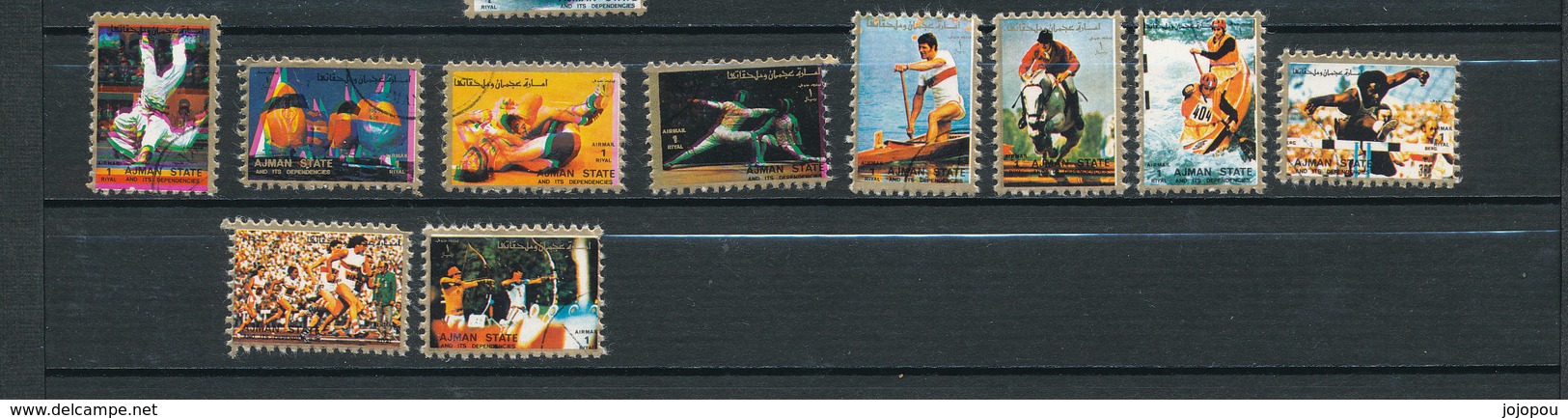 N° Yv -  Thème "Sport " Lot De 11  Petits Timbres Diffférents - Ajman