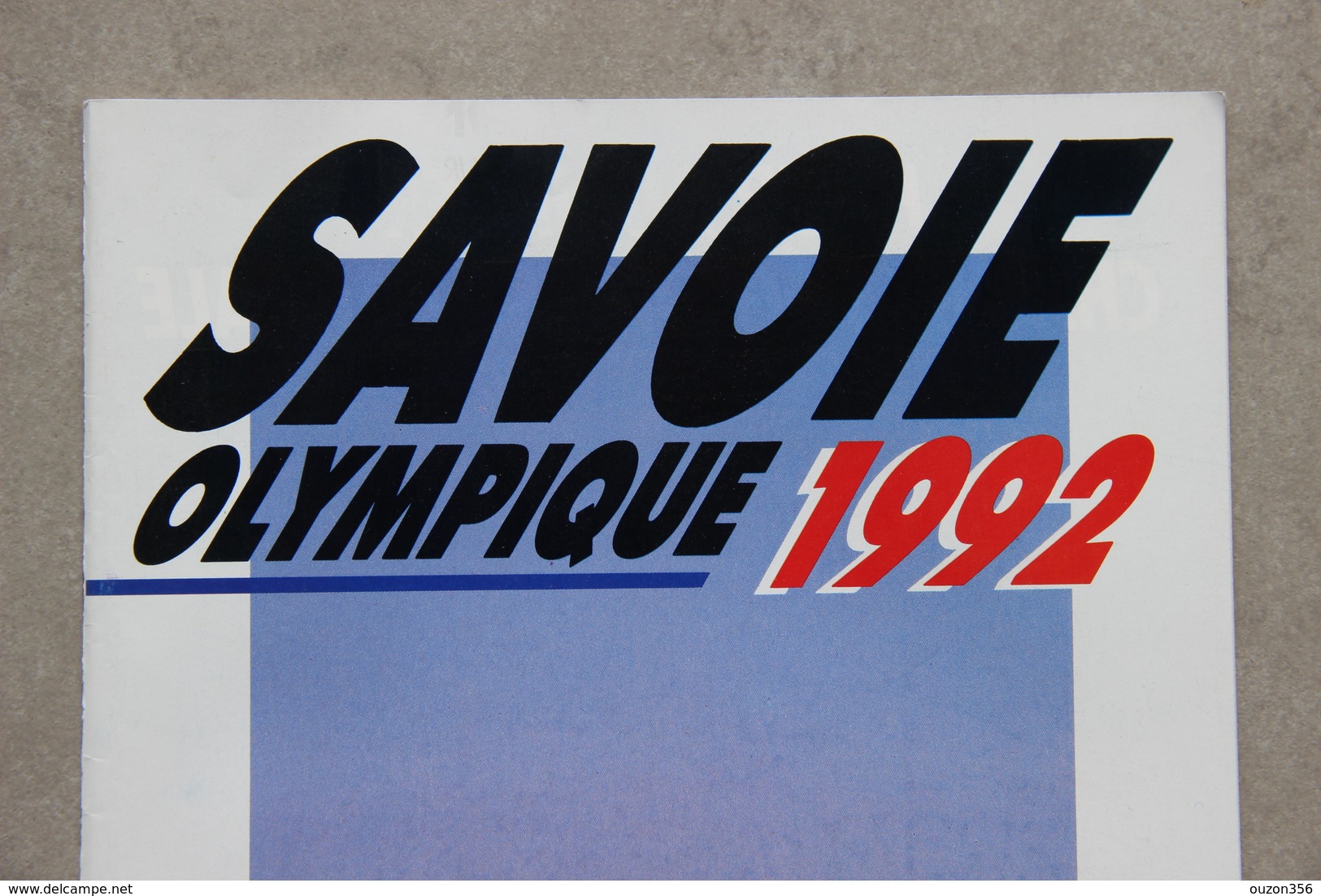 Savoie Olympique 1992, Albertville (Savoie), Plaquette éditée En 1987 - Bücher