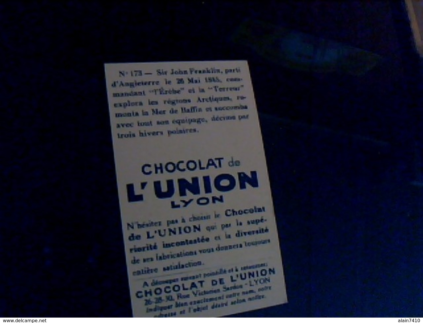 Chocolal De L'union  Vignette  Bon Point No 173 Pour L Album La Vie Aux Poles - Autres & Non Classés