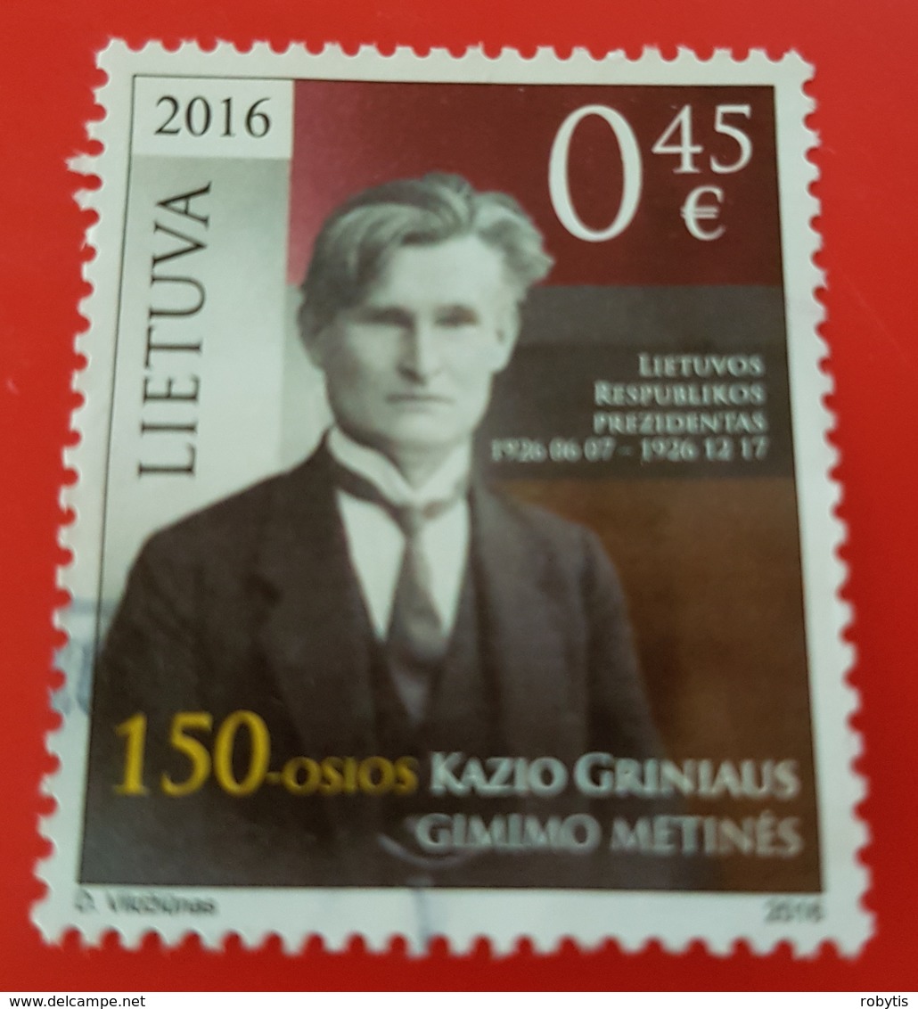 Lithuania Used Stamp 2016 - Lituania