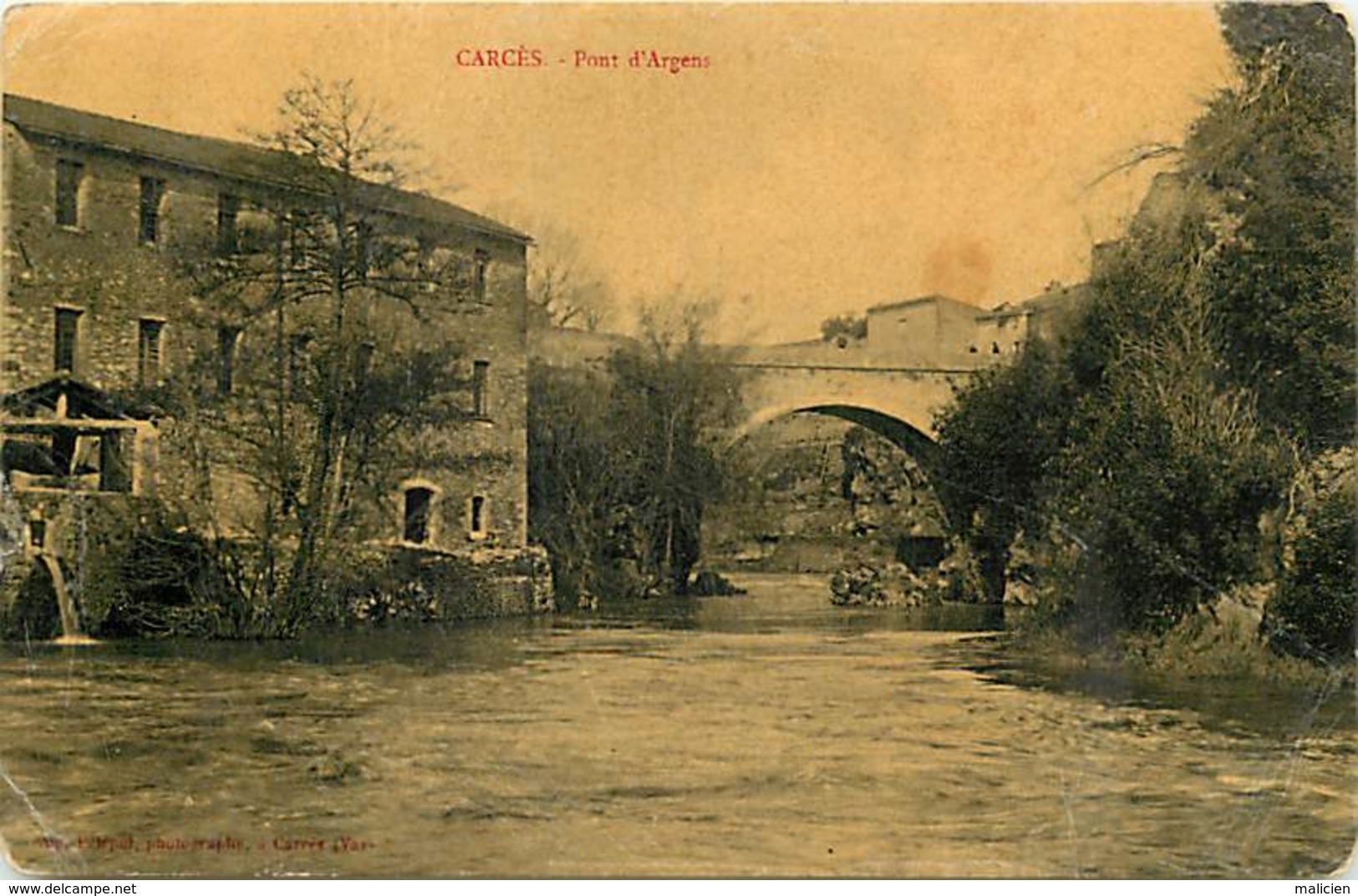 - Dpts Div.-ref-AG815- Var - Carcès - Pont D Argens - Moulin A Eau - Moulins A Eau - Voir Descrption - - Carces