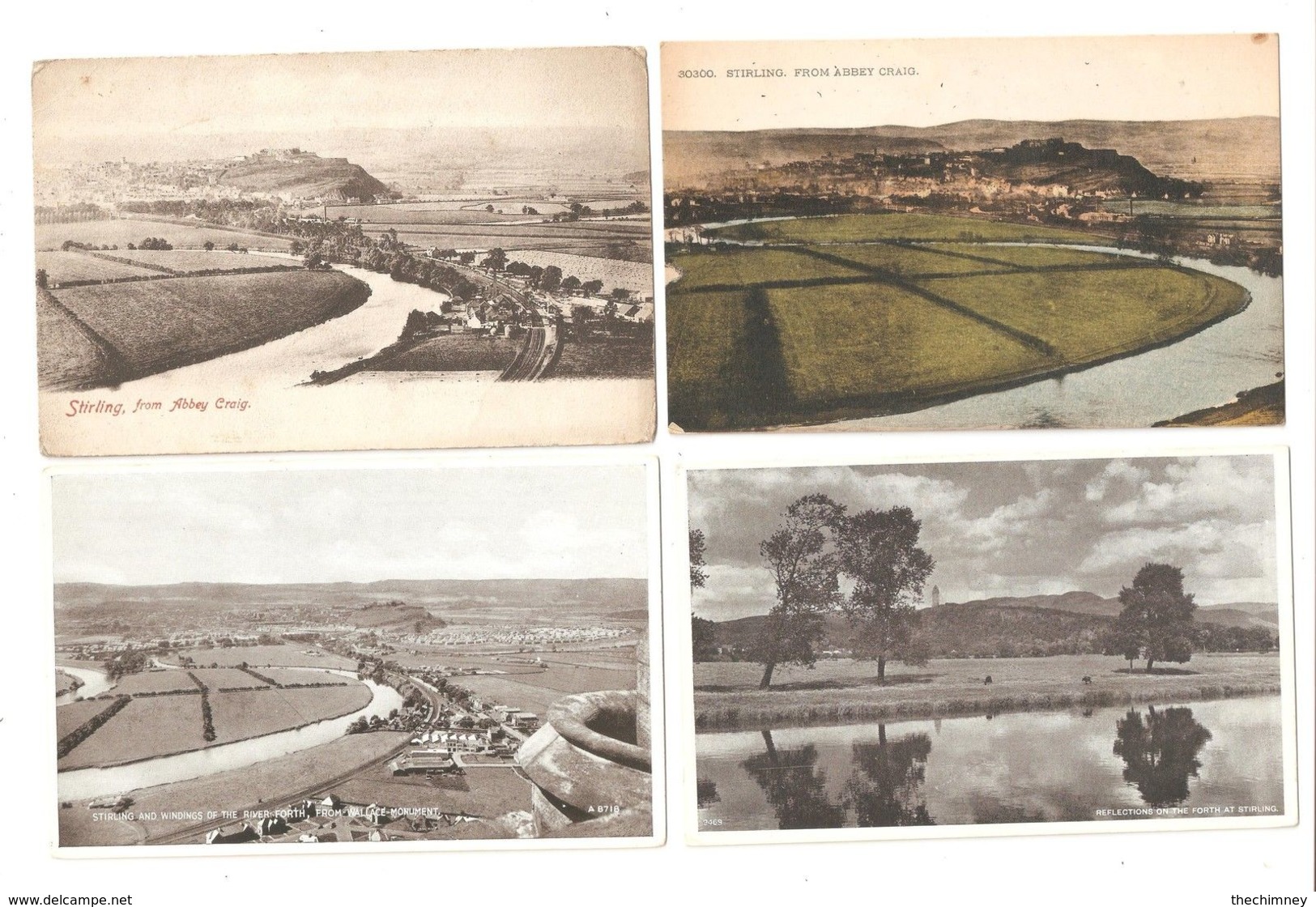 FOUR OLD POSTCARDS OF STIRLING STIRLINGSHIRE SCOTLAND - Stirlingshire