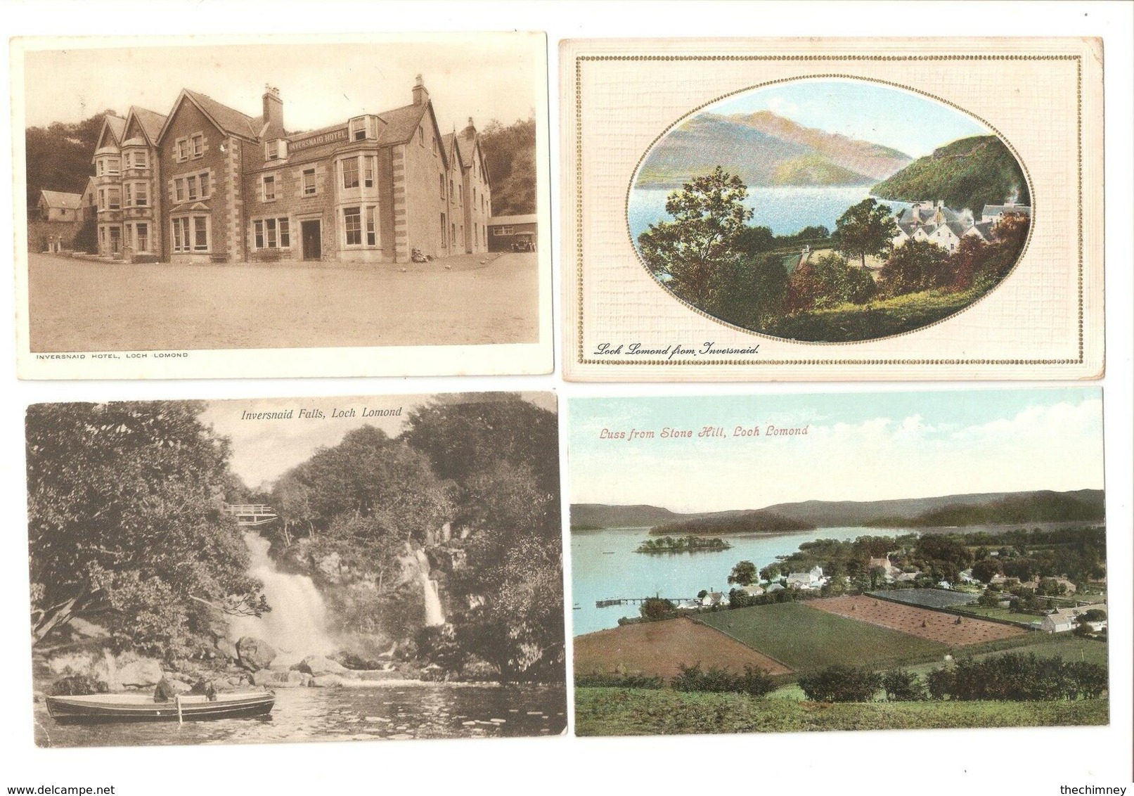 FOUR OLD POSTCARDS OF LOCH LOMOND STIRLING STIRLINGSHIRE SCOTLAND - Stirlingshire