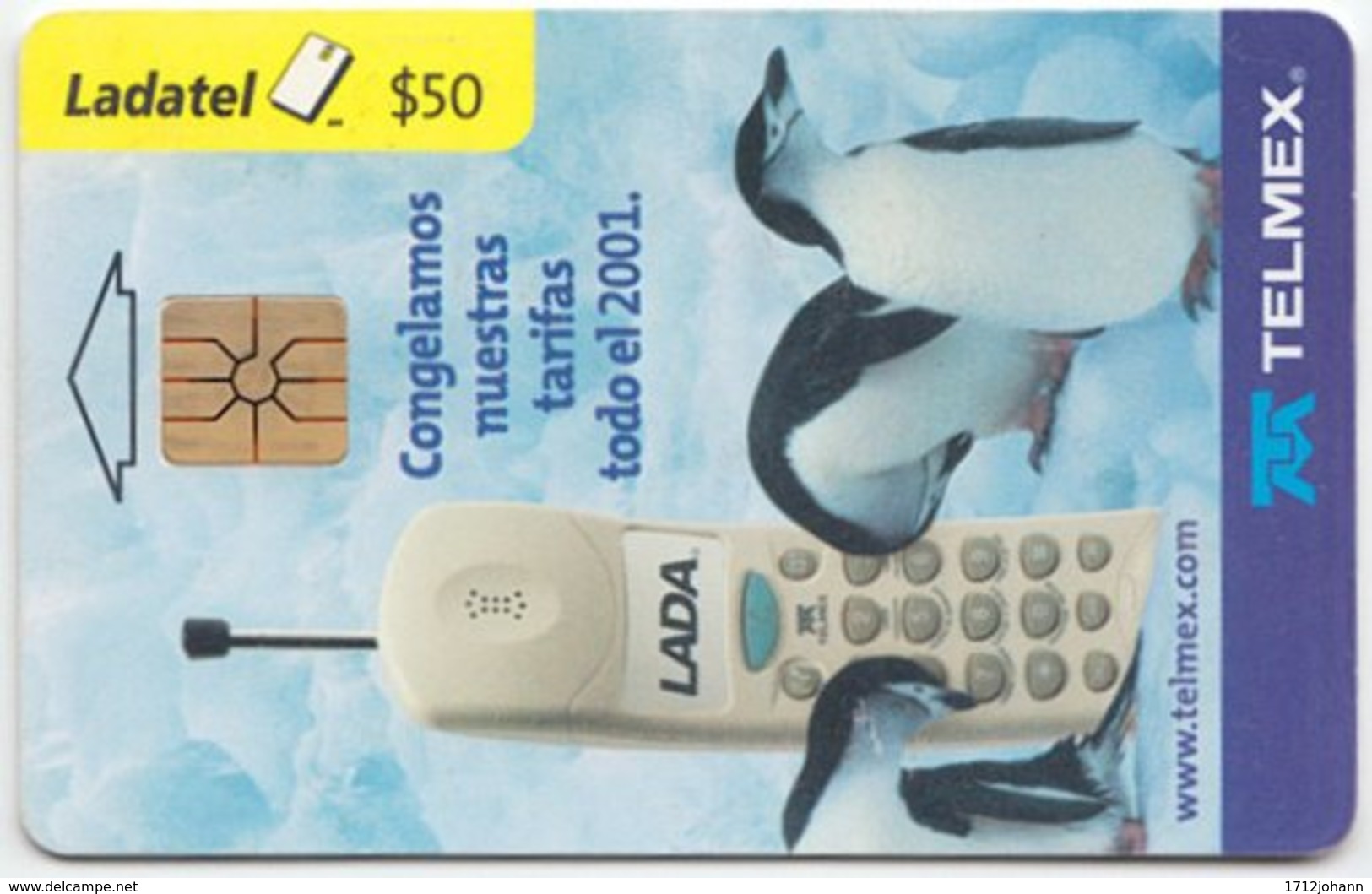 MEXICO A-367 Chip Telmex - Animal, Penguin - Used - Mexico