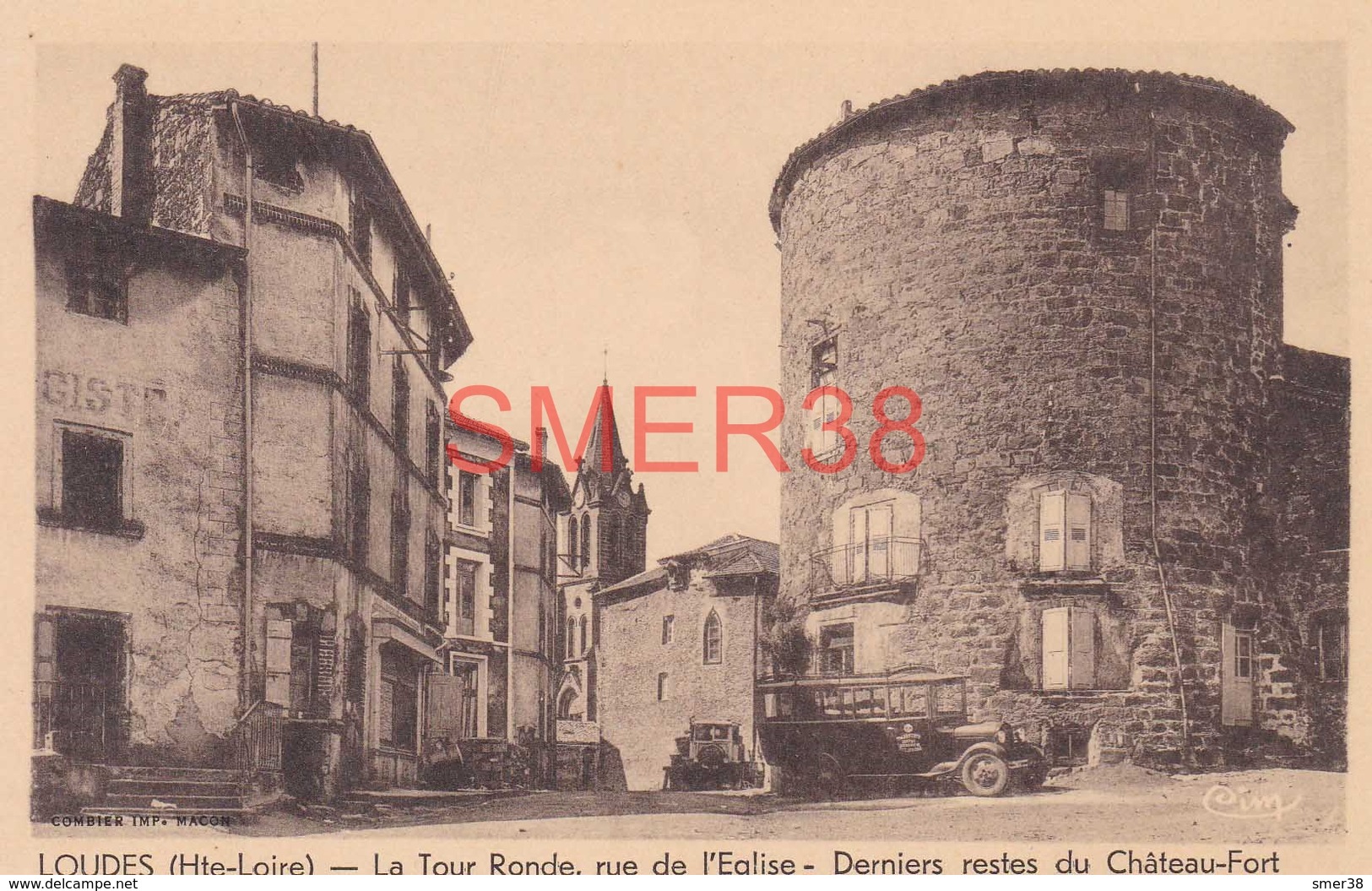 43 - Loudes - La Tour Ronde, Rue De L'eglise - Derniers Reste Du Chateau Fort - Loudes