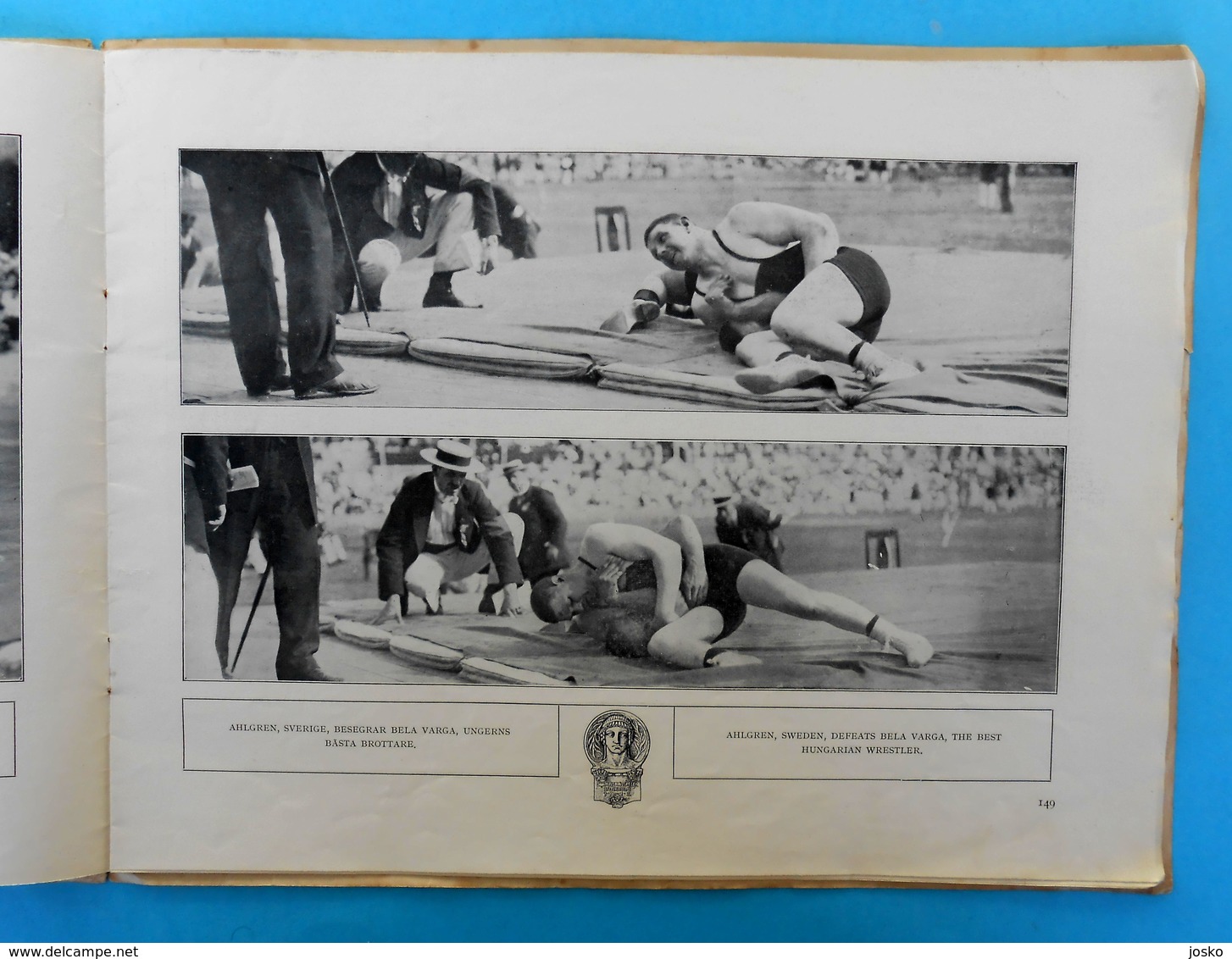 WRESTLING On OLYMPIC GAMES 1912 STOCKHOLM Vintage Programme/review 1912.y * Lutte Ringen Lotta Tug Of War Racewalking - Livres