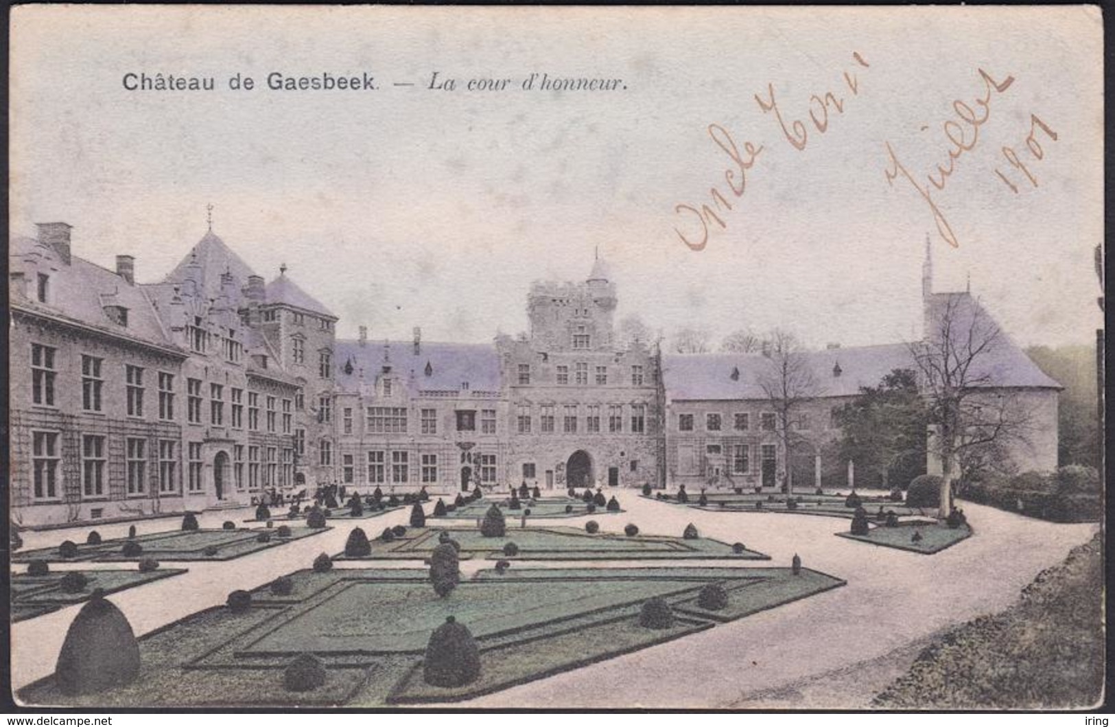 Gaasbeek : Château - La Cour D'honneur (1901) - Lennik