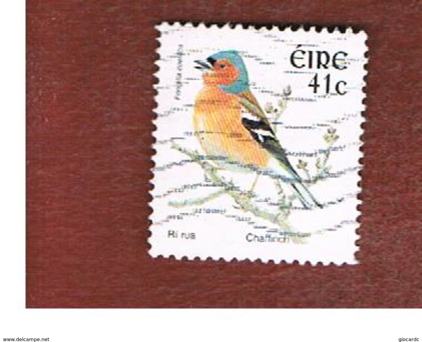 IRLANDA (IRELAND) - SG 1474  -   2002    BIRDS: FRINGILLA COELEBS   - USED - Usados