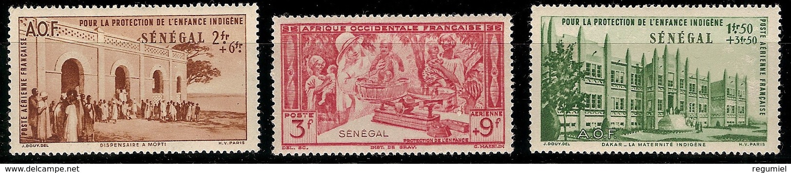 Senegal Aereo 18/20 * Charnela. 1942 - Nuevos