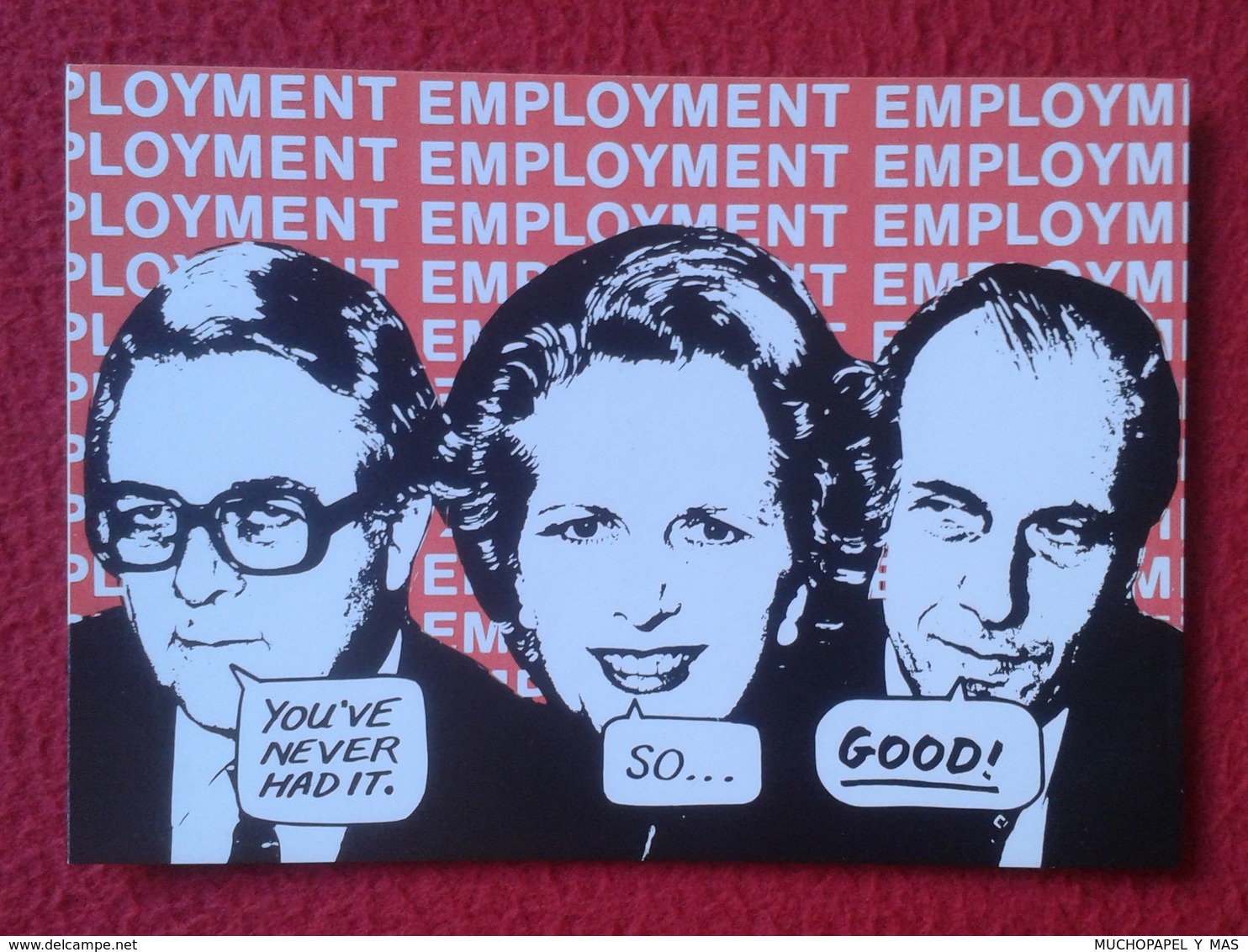 POSTAL POST CARD CARTE POSTALE MAGGIE MARGARET TATCHER POLITIC POLITICAL SATIRE COMMUNIST PARTY OF GREAT BRITAIN 1983 - Satirisch