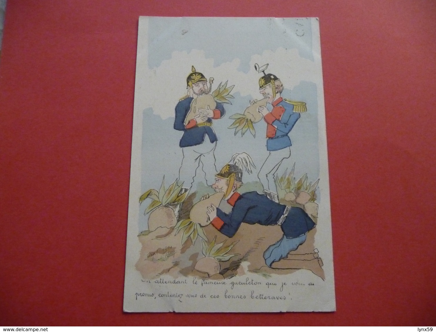 Carte Satirique Anti- Allemande De 1914 1918 - 1914-18