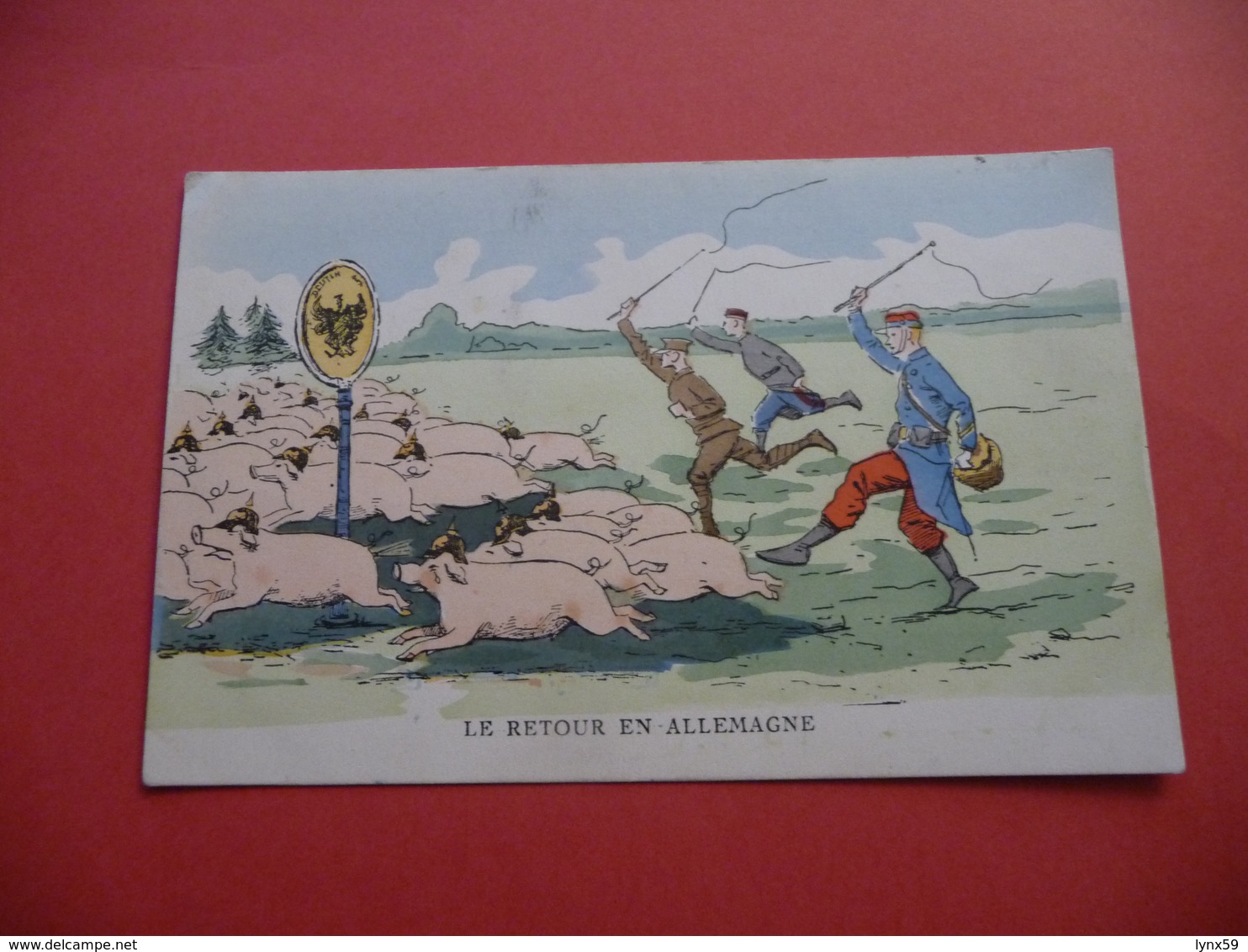 Carte Satirique Anti- Allemande De 1914 1918 - 1914-18
