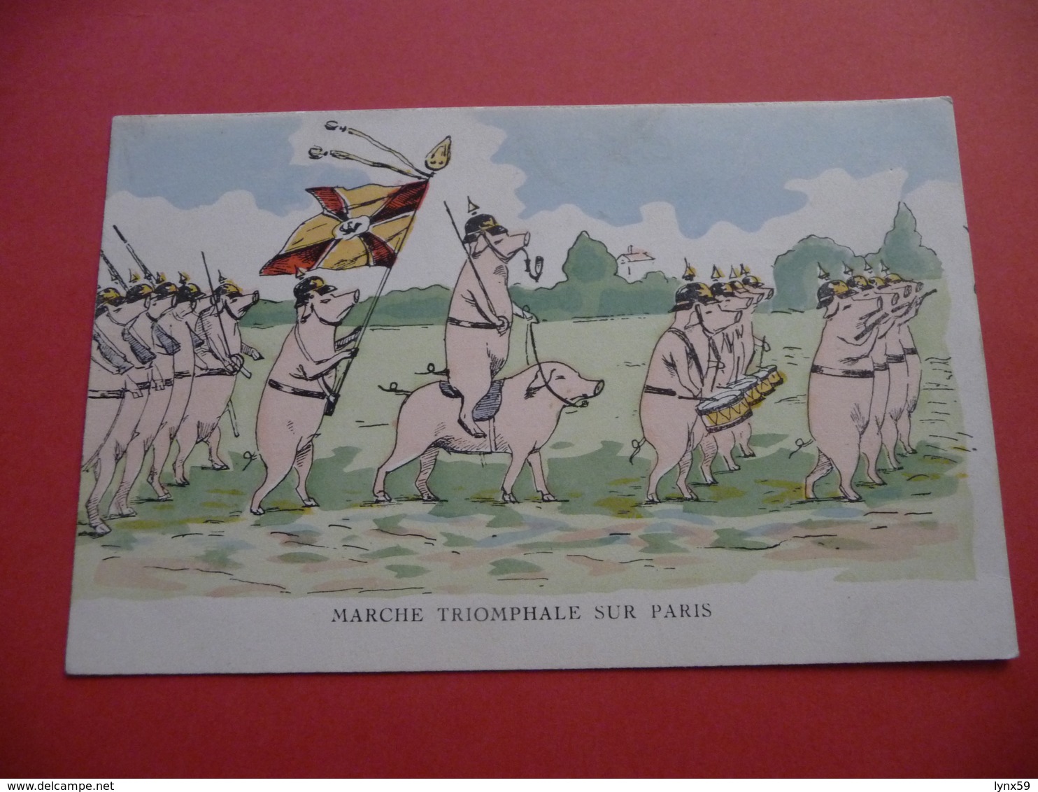 Carte Satirique Anti- Allemande De 1914 1918 - 1914-18