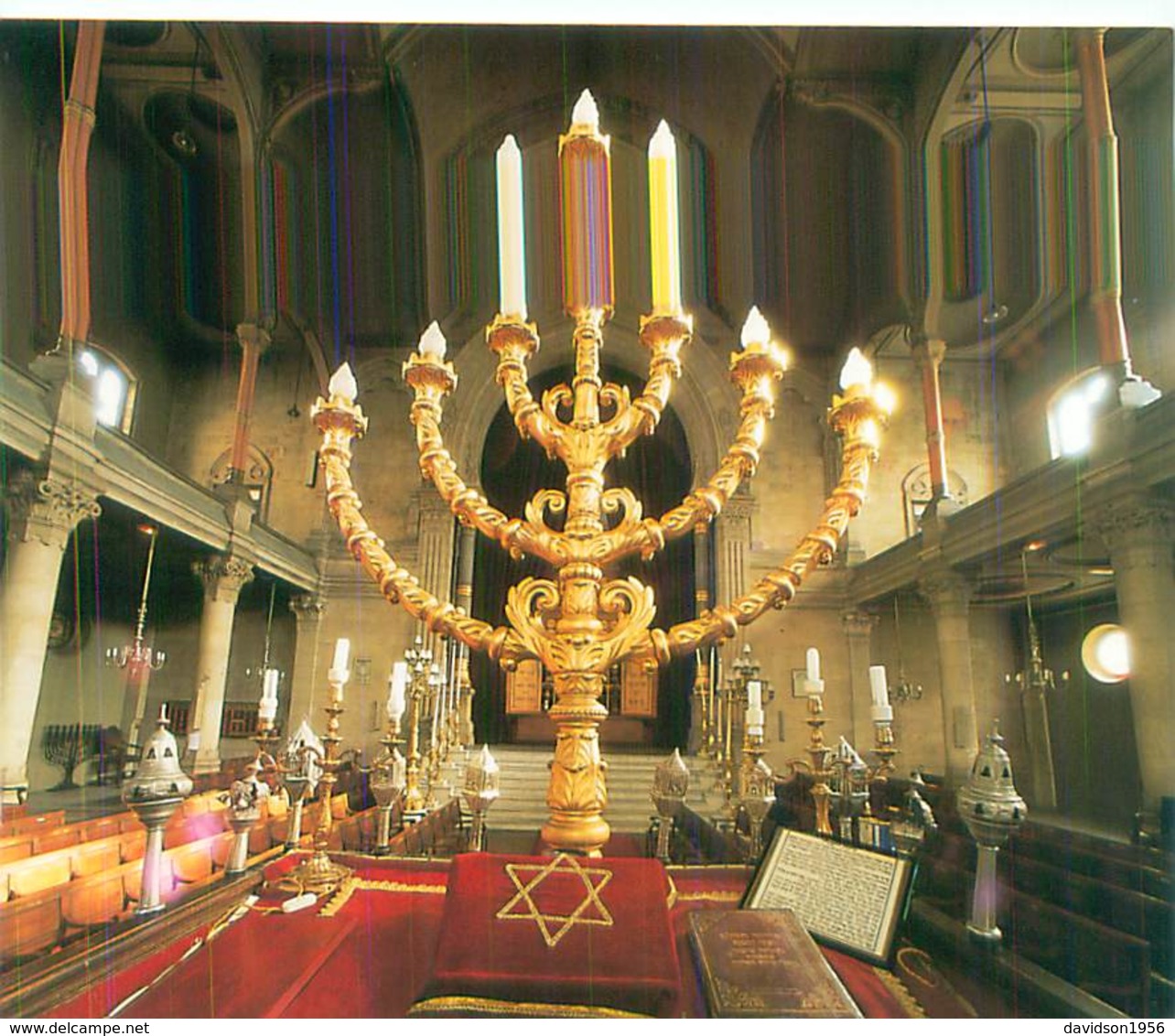 Cpm -  Bordeaux -  Grande Synagogue , La Menorah         AH1247 - Bordeaux