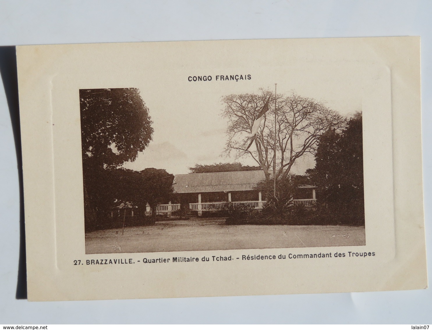 C.P.A.  : CONGO : BRAZZAVILLE : Quartier Militaire Du Tchad, Résidence Du Commandant Des Troupes - Brazzaville