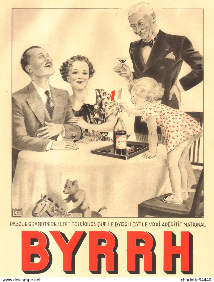 PUB  " BYRRH "  Par  Georges LEONNEC   1934  ( 15  ) - Autres & Non Classés