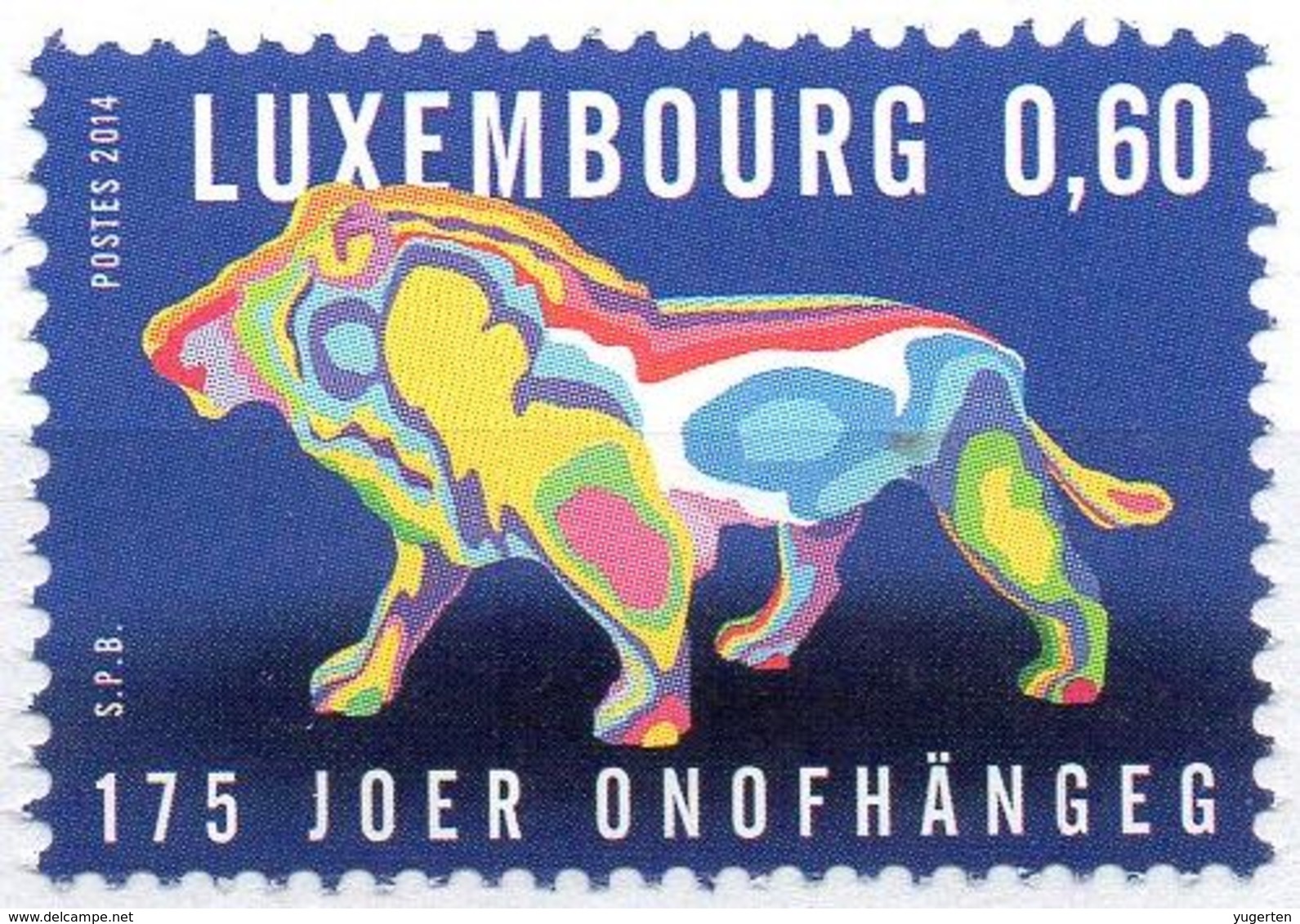 LUXEMBOURG 2014 - 1v - MNH** - 175 Ans D'indépendance Du Luxembourg Lions Leones Löwen Lion Leoni - Ungebraucht