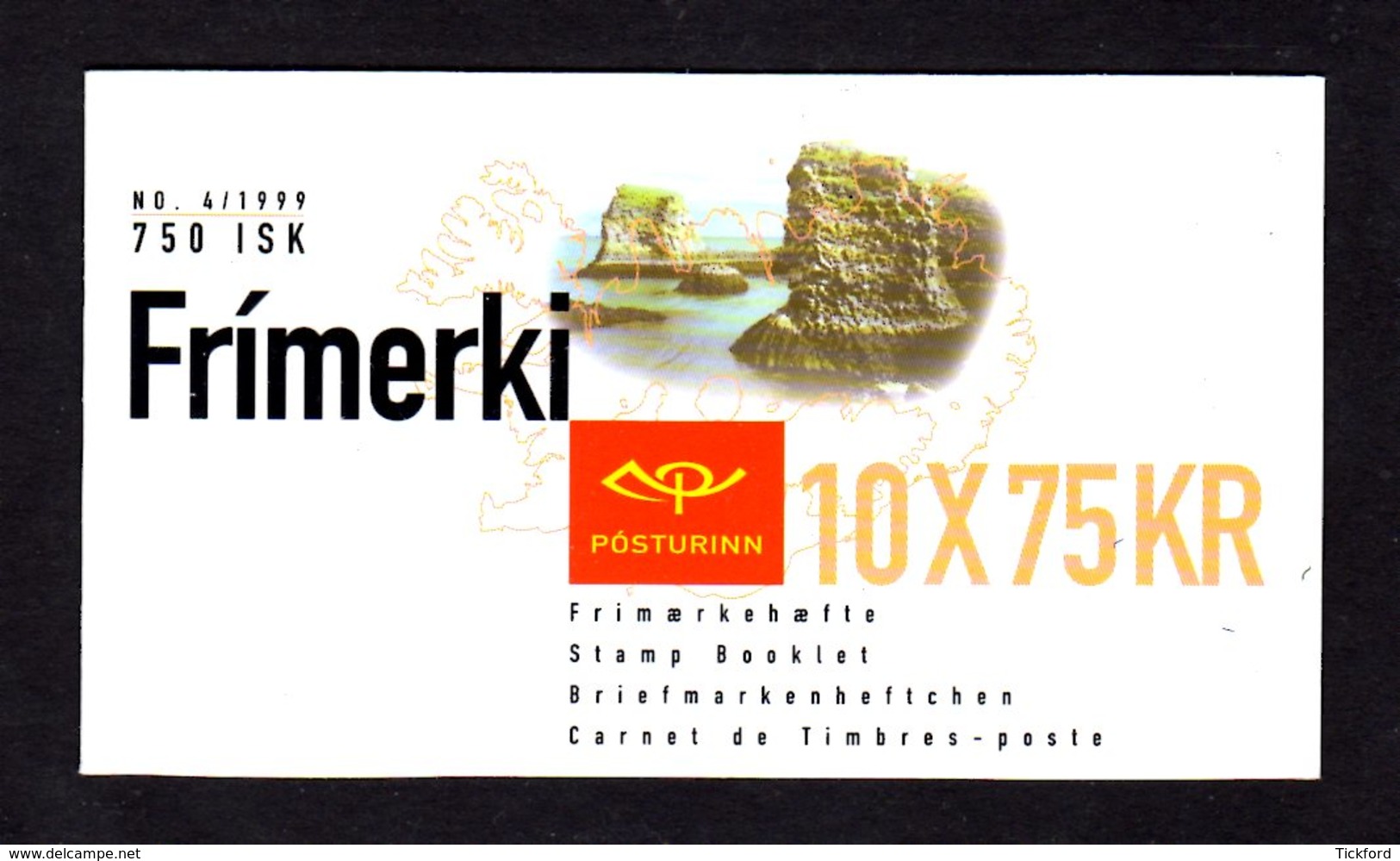 ISLANDE 1999 - Carnet Yvert C867 - Booklet - Facit H46 - NEUF** MNH - Europa, Réserves Et Parcs Naturels - Markenheftchen