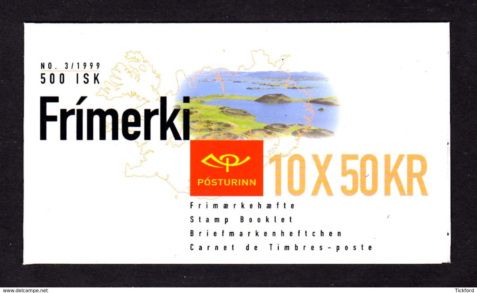 ISLANDE 1999 - Carnet Yvert C866 - Booklet - Facit H45 - NEUF** MNH - Europa, Réserves Et Parcs Naturels - Carnets