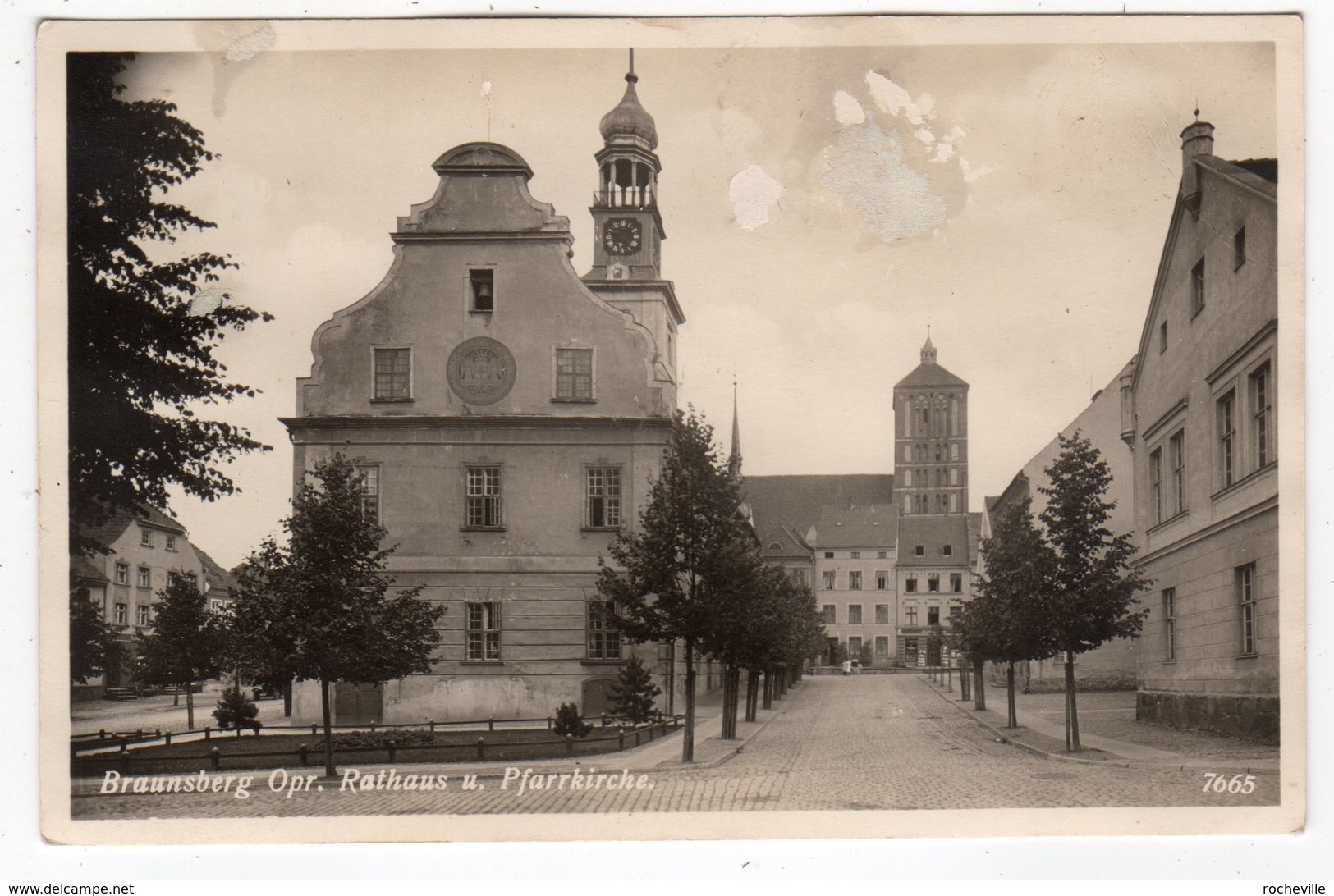 Allemagne-BRAUNSBERG-Opr.Rathaus U. Pfarrkirche. - CPA - Ostpreussen