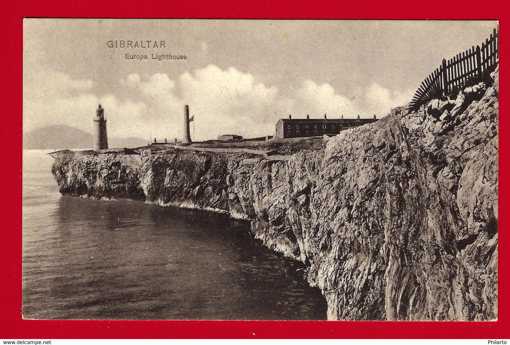 POSTAL POSTCARD GIBRALTAR - EUROPA LIGHTHOUSE FARO - A. BENZAQUEN 10 77107 - SIN CIRCULAR - Gibraltar