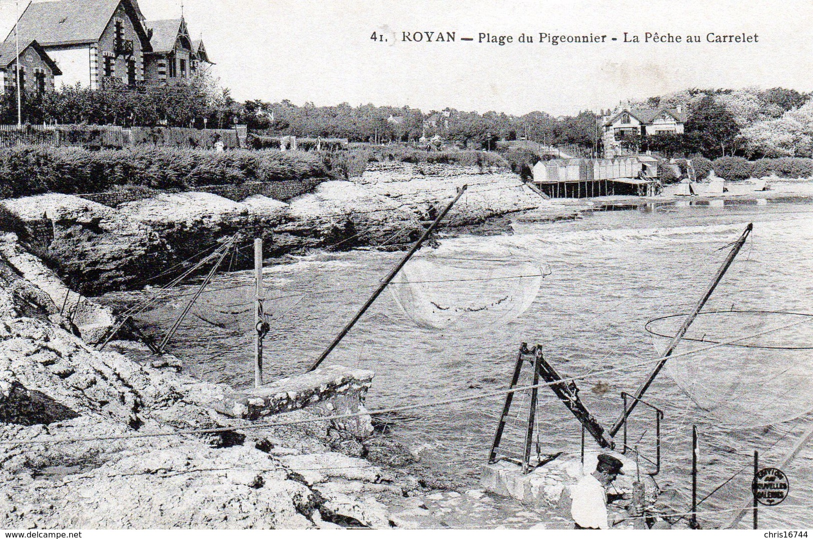 ROYAN  Plage Du Pigeonnier, La Pêche Au Carrelet - Royan