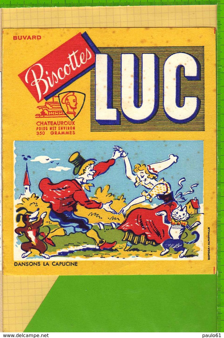 BUVARD & Blotting Paper :  Biscottes LUC  Dansons La Capucine - Biscottes