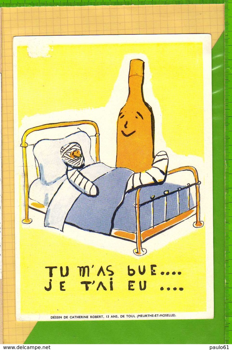 BUVARD & Blotting Paper :  Hospital Boisson Accident - Liqueur & Bière