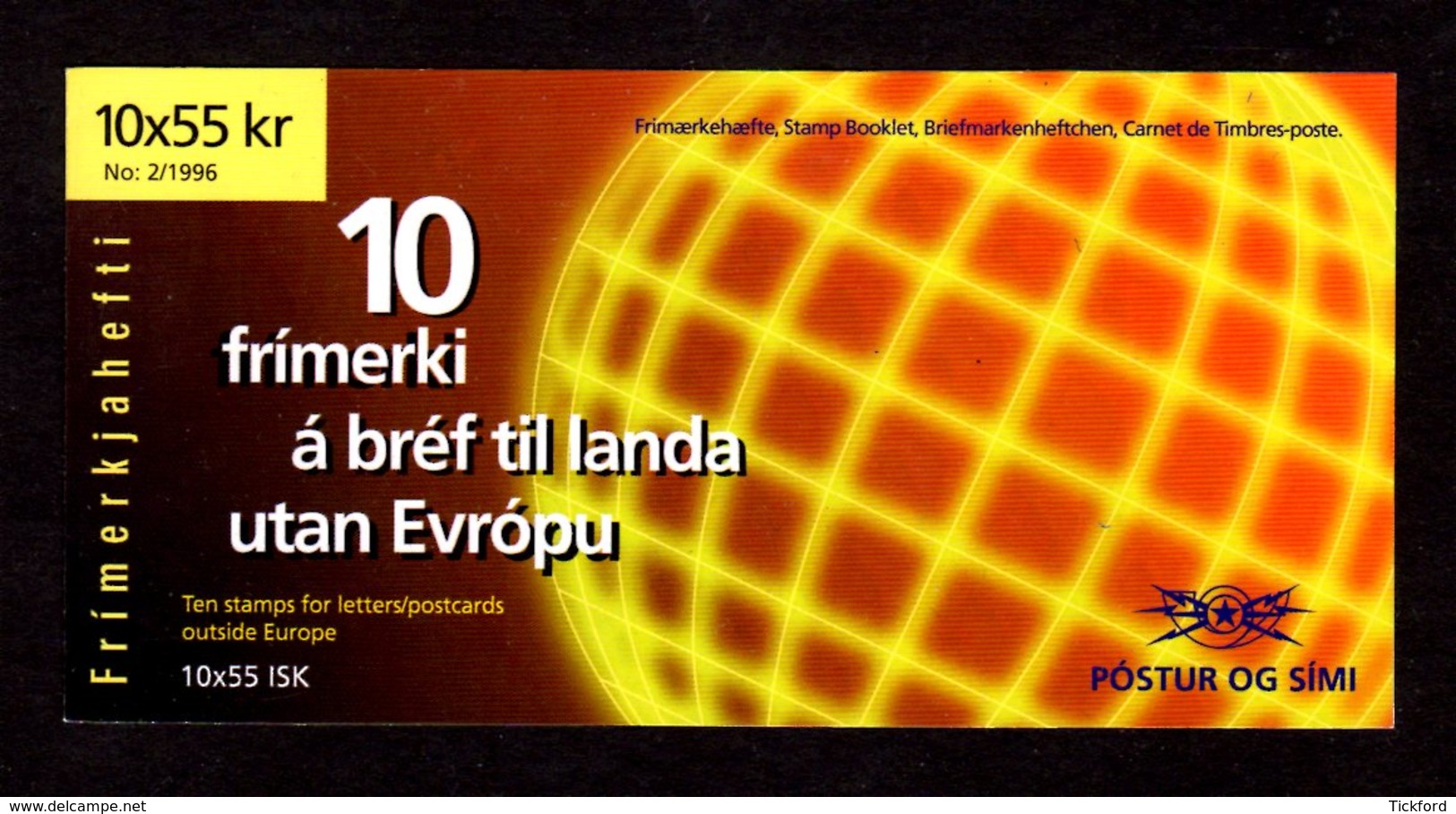 EUROPA 1996 - ISLANDE - CARNET Yvert C798 - Facit H31 - NEUF** MNH - Europa, Femmes Célèbres - 1996