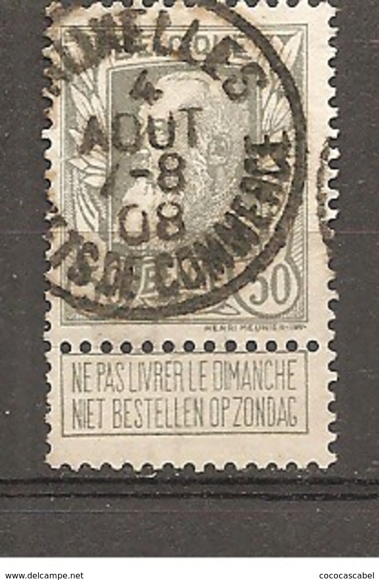 Bélgica - Belgium - Yvert 78 (usado) (o) - 1905 Barbas Largas
