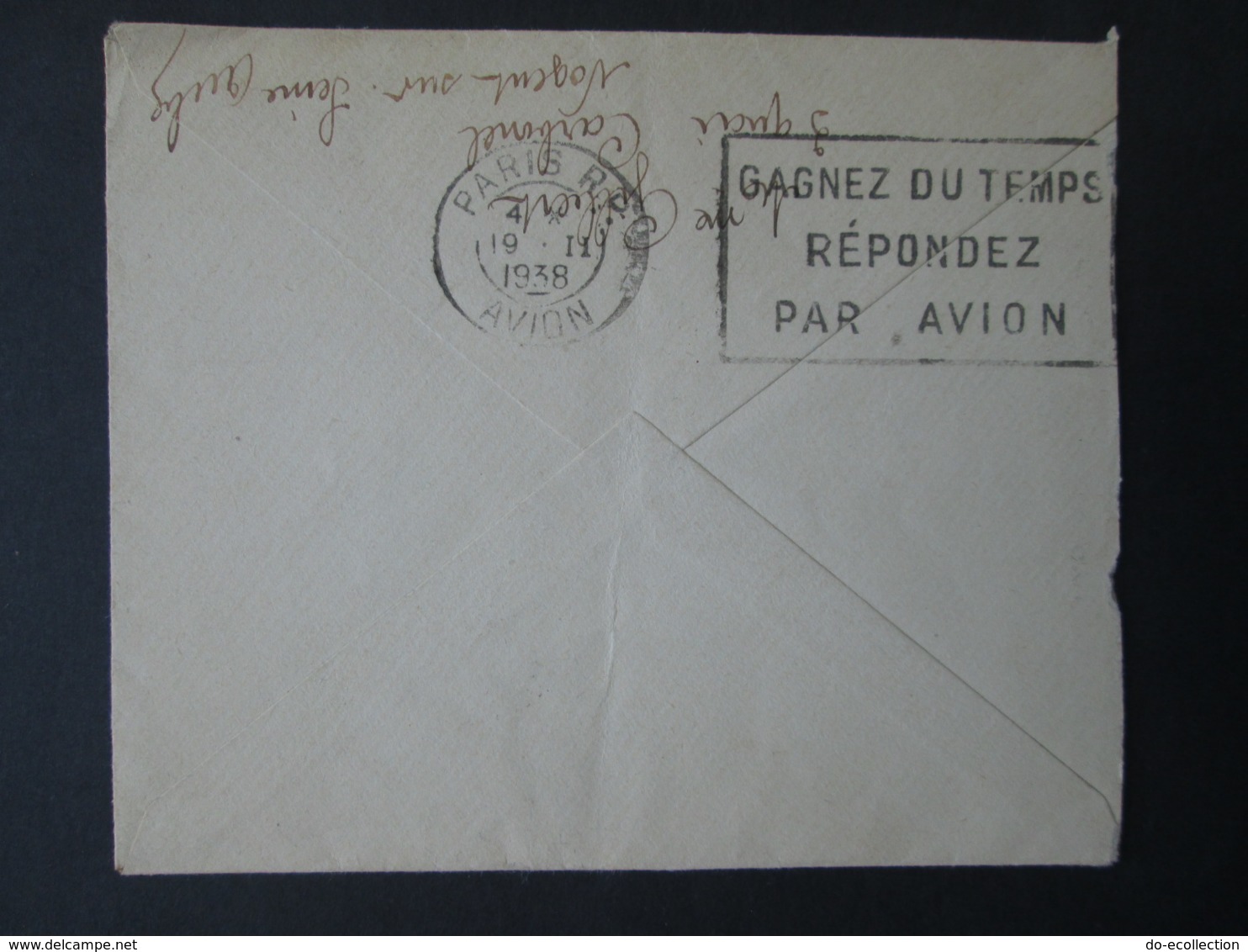 FRANCE Vers SENEGAL Lettre 1938 Timbre Poste Aérienne Nogent Sur Seine Aube Paris Avion - 1960-.... Lettres & Documents