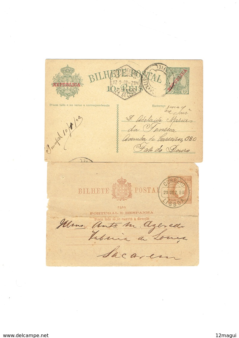 PORTUGAL --LOTE DE  16  INTEIROS POSTAIS ( POSTAL STATIONERY )