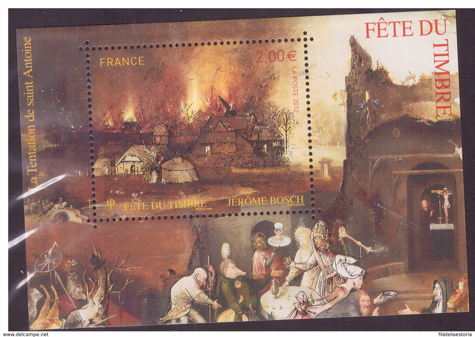 France 2012 - MNH ** - Journée Du Timbre - Peinture - Bosch - Michel Nr. Bloc 206 (fra1136) - Nuevos