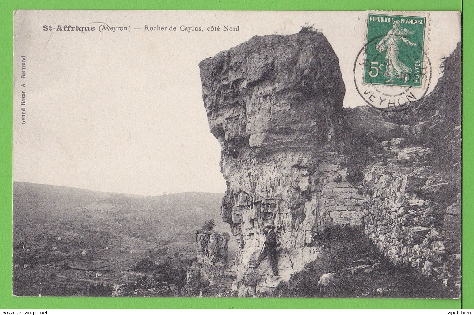 SAINT AFFRIQUE / ROCHER DE CAYLUS / COTE NORD..../  Carte écrite En 1912 - Saint Affrique