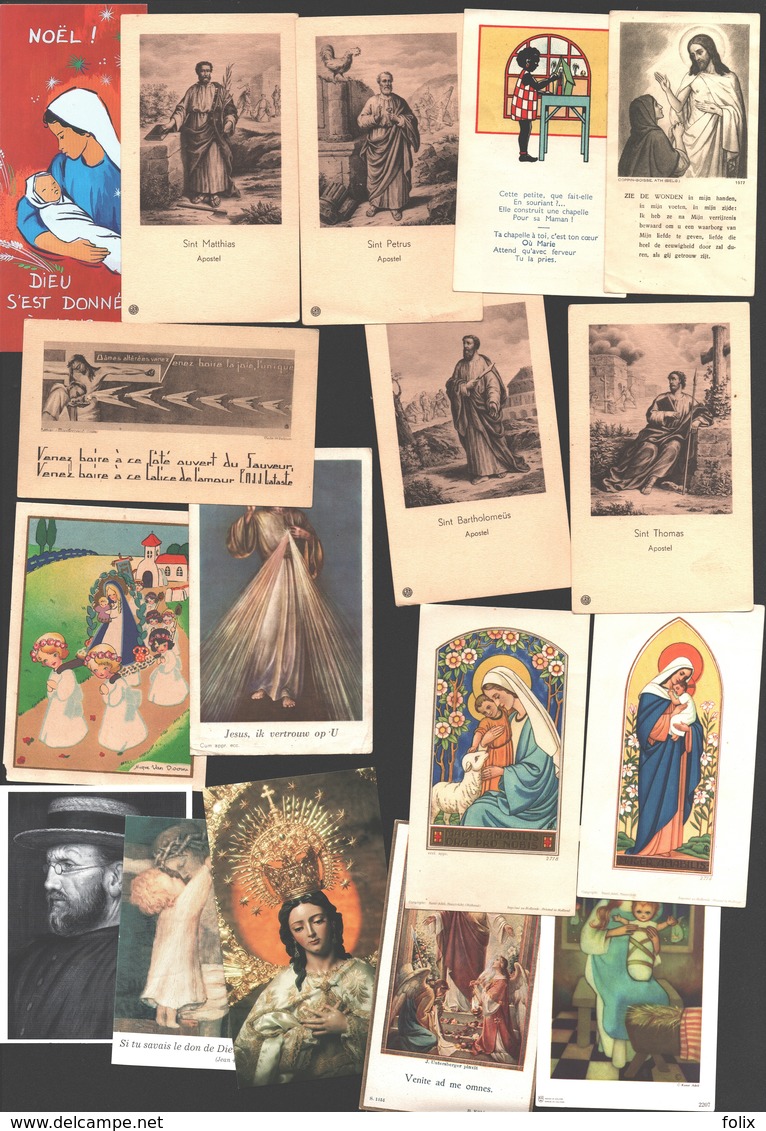 Lot 123 X Bidprentje / Religieus Prentje / Image Pieuse / Prayer Card / Religious Image - Gevarieerd / Varié - Santini