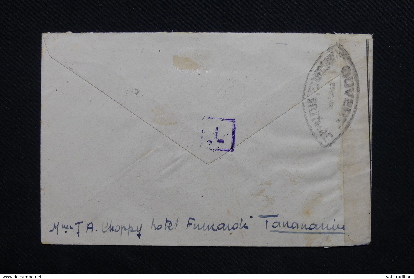 MADAGASCAR - Enveloppe De Tananarive Pour La Tunisie En 1944 Avec Contrôle Postal , Affranchissement Plaisant - L 24560 - Lettres & Documents