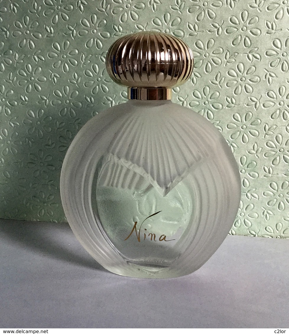 Ancien Flacon Rechargeable "NINA" De NINA RICCI Signé  LALIQUE  EDT  200 Ml   VIDE Pour Collection (pas Vapo) - Flesjes (leeg)