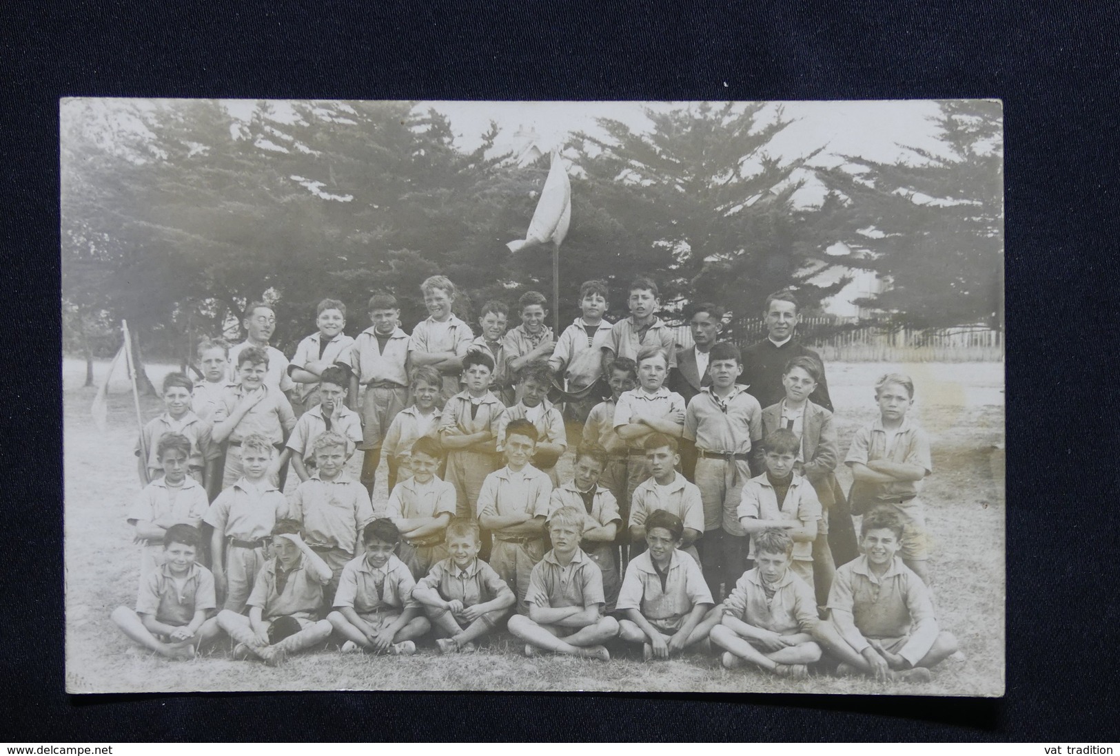 SCOUTISME - Carte Postale Photo - Groupe De Louveteaux - L 24571 - Scoutisme