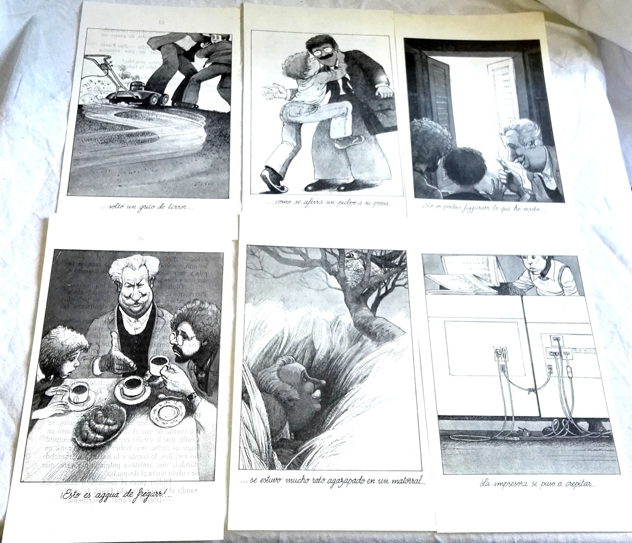 Lote De Antiguas Ilustraciones Extraídas De Libro De Claude Lapointe - 1989 - Dessins