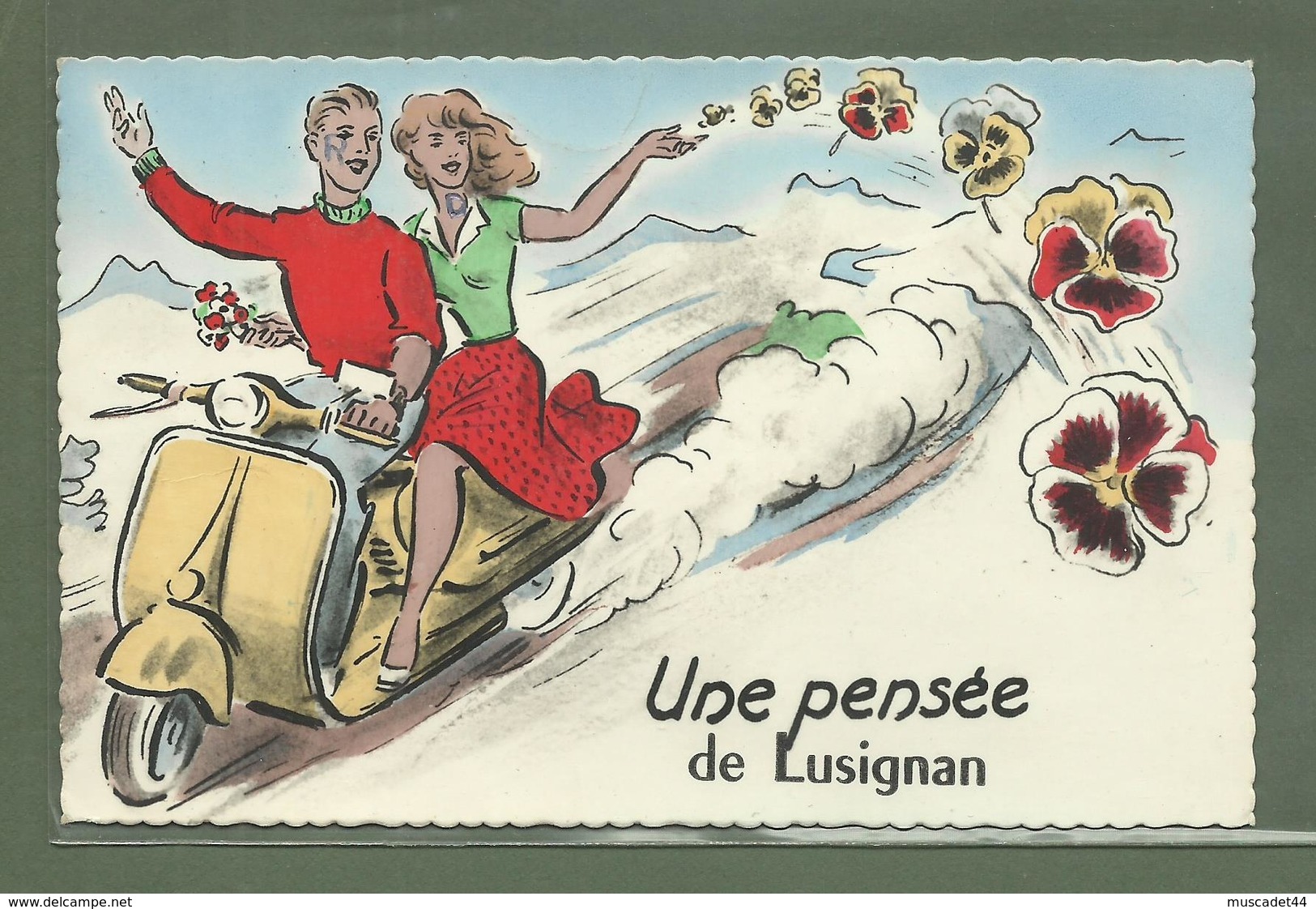 CARTE POSTALE VIENNE 86 UNE PENSEE DE LUSIGNAN 1962 - Lusignan