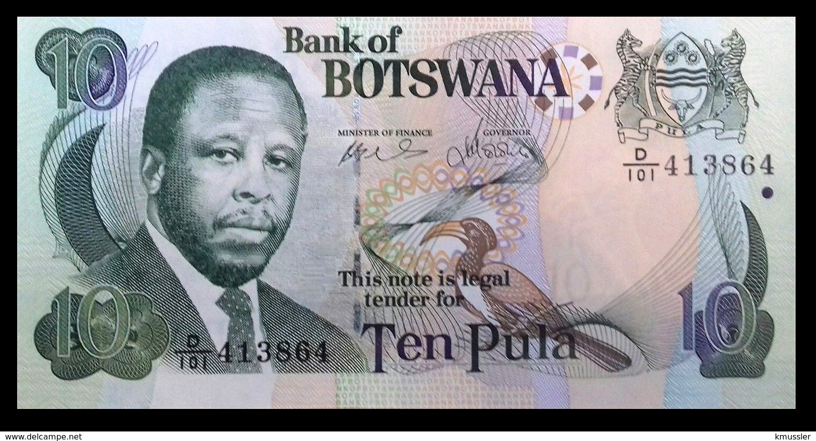 # # # Banknote Botswana (Botsuana) 10 Pula UNC # # # - Botswana